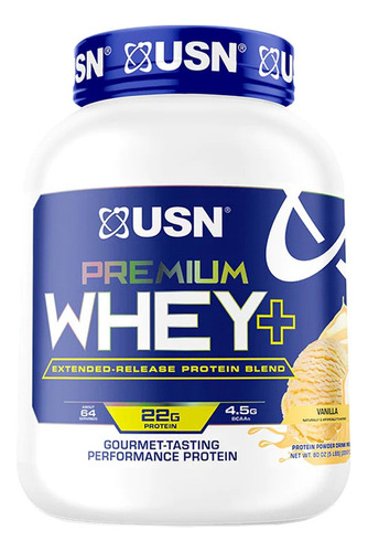 Usn Premium Whey + Proteína 5 Lb Vanilla