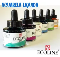 Comprar Tinta Ecoline De Acuarela Líquida Frasco 30 Ml Con Gotero