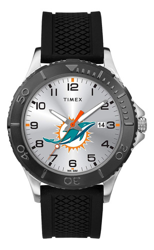 Timex Relógio Masculino Twzfdolmd Nfl Gamer Miami Dolphins