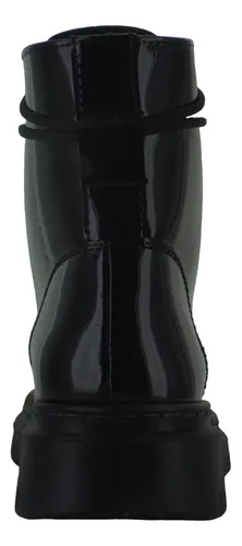 Botas militares charol mujer hot sale