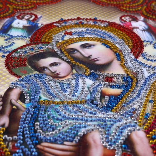 Puzzle 5d - Pintura Com Diamante - Santo 4 - 34x40 Cm