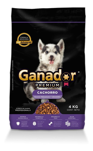 Alimento Ganador Premium Cachorro 4kg