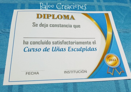 Imagen 5 de 5 de Diplomas Personalizados Diseño E Impresion A4