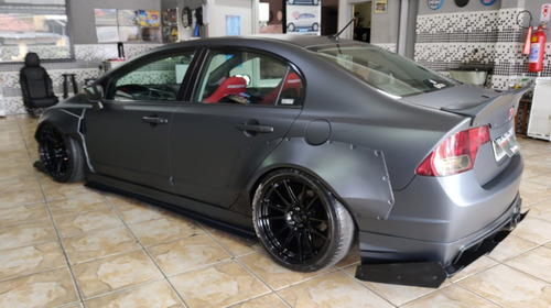 Kit Aerodinâmico (widebody Kit) Cwd Para Honda Civic 8th Gen