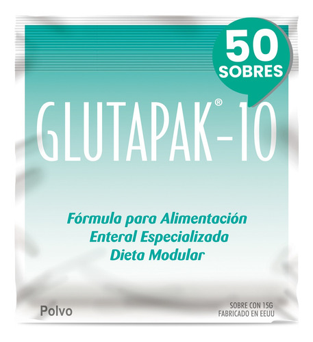 Glutapak-10 Caja C/50 Sobres De 15g  Glutamina.