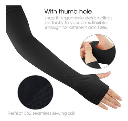 Mangas De Protección Solar Deportivas For Mujer 3 Pares