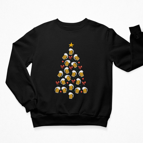 Imagen 2 de 4 de Sudadera Navidad - Unisex - Pino De Cervezas