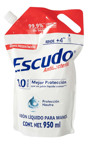 Jabón Líquido Escudo 1 Antibacterial