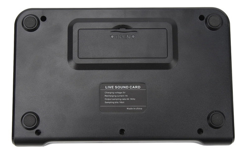 Mezclador De Tarjeta De Sonido Recargable Con Micrófono.