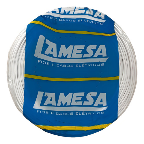 Cabo Fio Flexivel Cobre 2,5mm 100m Lamesa 450/750v Cobertura Branco