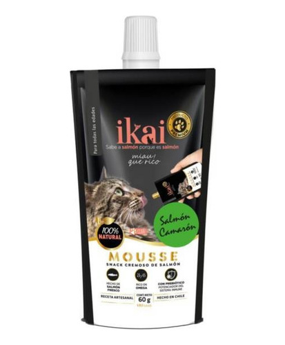 Ikai Gatos Mousse Salmon Camaron