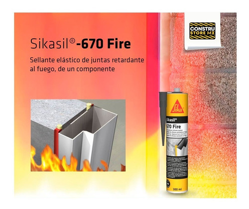 Sikasil 670 Blanco Resistente Al Fuego Hasta 4 Horas 300ml50