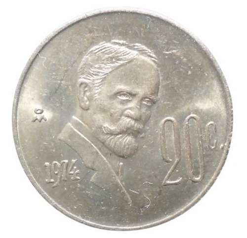 México 20 Centavos Madero 1974  I3r#1
