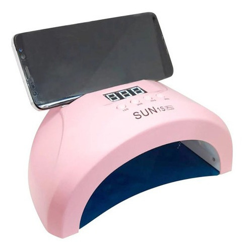 Cabine 48w De Unha Manicure Sun 1s Pro Branca Porta Celular Cor Rosa-claro 110V/220V