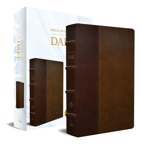Rvr 1960 Biblia De Estudio Dake, Tamaãâ±o Grande, Piel Duotono Marrãâ³n / Spanish Rv R 1960 Dak..., De Reina Valera Revisada 1960. Editorial Origen, Tapa Blanda En Español
