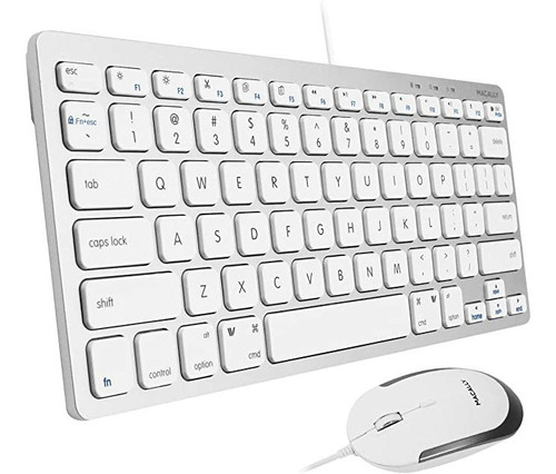 Macally Combo De Teclado Y Mouse Usb Con Cable Para