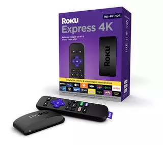 Roku Express 4k Streaming Tv Uhd Hdr Con Control Remoto