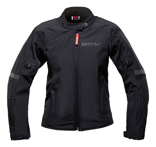 Imagen 5 de 9 de Campera Moto Stav Lady Urban Protection Windblock Softshell
