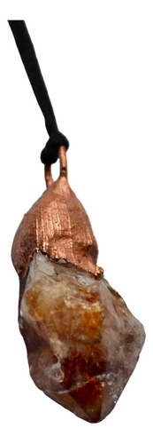 Collar De Citrino - Piedra Natural, Signo Zodiacal Geminis 
