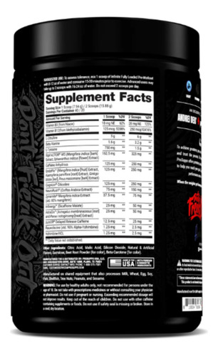 Prosupps Pro Series Infinite Pre Workout 40 Servicios Sabor Ponche De Piña