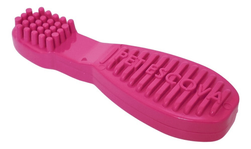 Escova Pet Games Mordedor Dental Pet Nylon Brinquedo P/ Cães Cor Pink