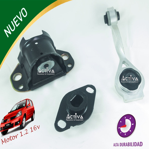 Kit Soportes Motor Caja Clio 2 1.2 16v Calidad Premium