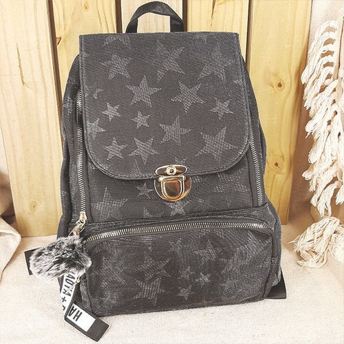 Mochila Feminina Teen Escolar Estrelas 8807