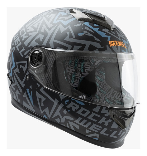 Casco Integral Mate Rockwell 929 Plain En Moto 46