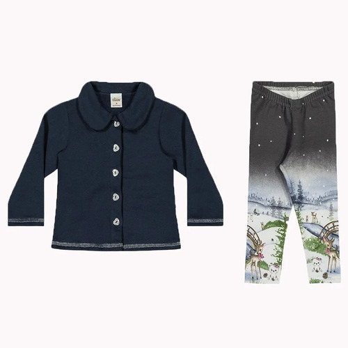 Imagem 5 de 9 de Kit Lote Roupas Bebê Menina 2 Conjuntos + Avulso Inverno