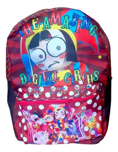 Mochila Escolar Circus Digital Bolso Morral Circo Digital