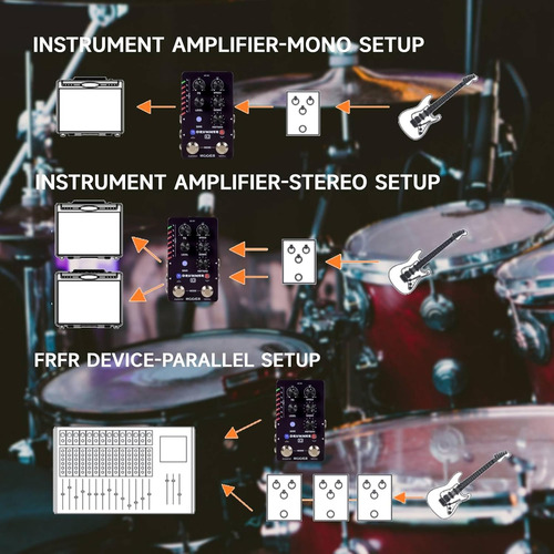 Pedal De Guitarra Mooer Drum Machine Com 121 Ranhuras De Tam