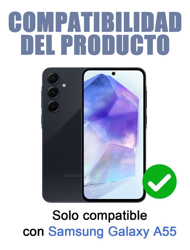 Funda Para Samsung Galaxy A55/a56 5g Con Uso Rudo + 3 Micas Hidrogel