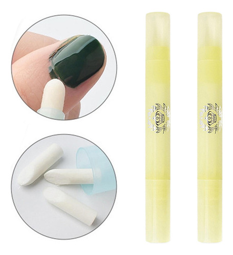 2pcs Corrector Uv Gel De Uñas Eliminar Uñas Pegamento