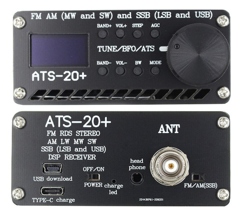 / Ats-20+ Si4732 Receptor De Rádio Para Todas As Bandas