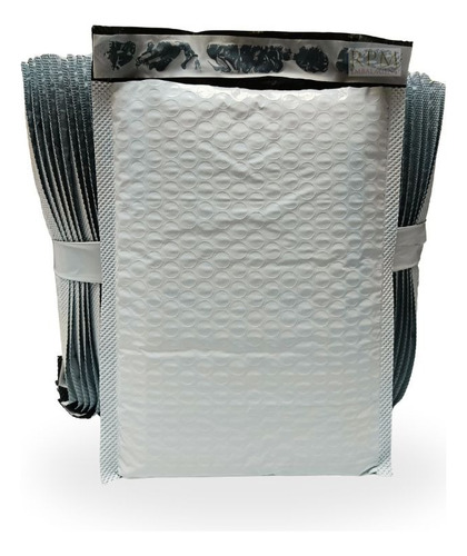 50 Envelopes Segurança 19x25 Com Bolha Preso Saco Correios