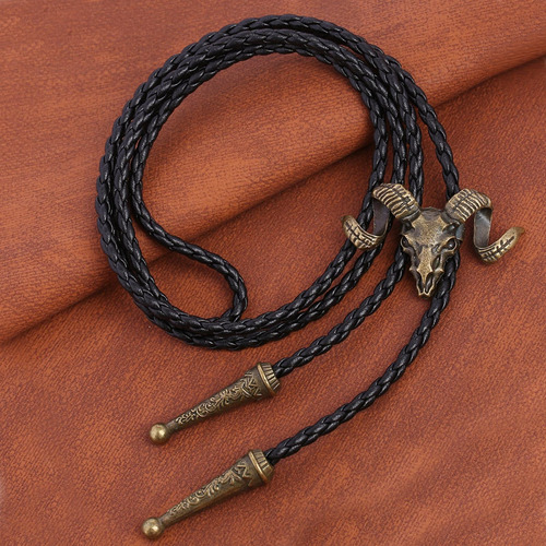 Cabeza De Cabra Western Bolo Tie Corbata De Vaquero Collar