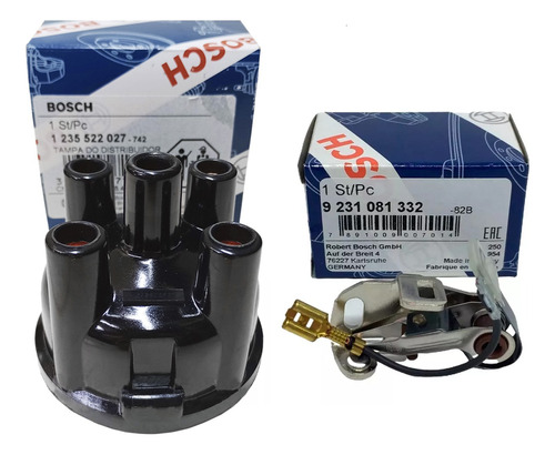 Tampa + Platinado Distribuidor Bosch Fusca Tampa Baixa