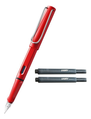 Lapicera Lamy Safari Rojo [ 016 ] F Tinta Negra Store214