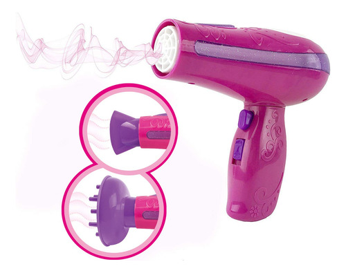 Kit De Juguetes De Belleza Para Niñas Con Secador Y Espejo