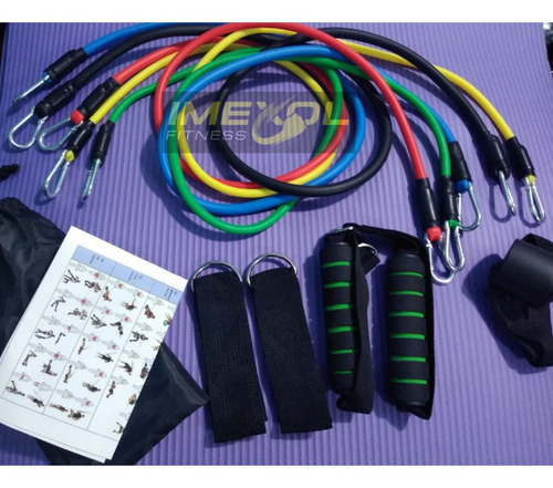 Set De 5 Ligas De Resistencia + Accesorios + Una Banda °°°