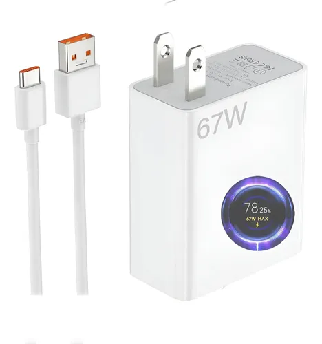 Cargador Turbo De 67w Compatible Con El Cargador Súper Rápido De ...