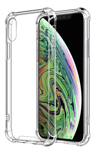 Carcasa Transparente Reforzada Compatible Con iPhone XS Max 