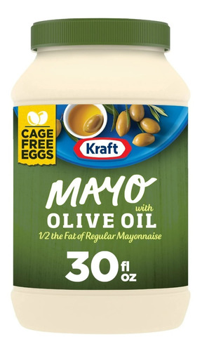 Mayonesa Kraft Mayo Con Aceite De Oliva 887ml 3 Pack
