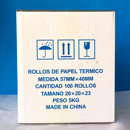 Imagen 2 de 2 de Rollos De Papel Termico 57 Mm X 40 Mm Para Pto De Ventas