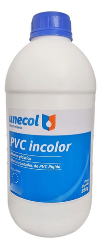Kit 20 Cola Cano Pvc Adesivo Plástico 850g Unecol Pvc Rígido Incolor