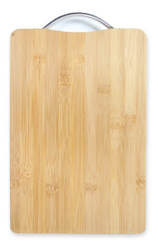 Tabla Corte Picar De Bambu Con Manija Calidad Premium 30 Cm Lisa