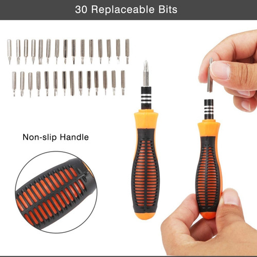 Destornillador Con 31 Puntas Intercambiables Magnetico