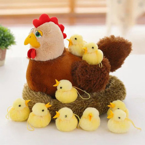 Peluche De Gallina De Pascua Con Sonido Para La Familia