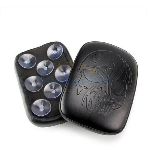 Imagen 2 de 6 de Moto Cuero Cráneo Pasajero Trasero Fender Cojín Asiento Para
