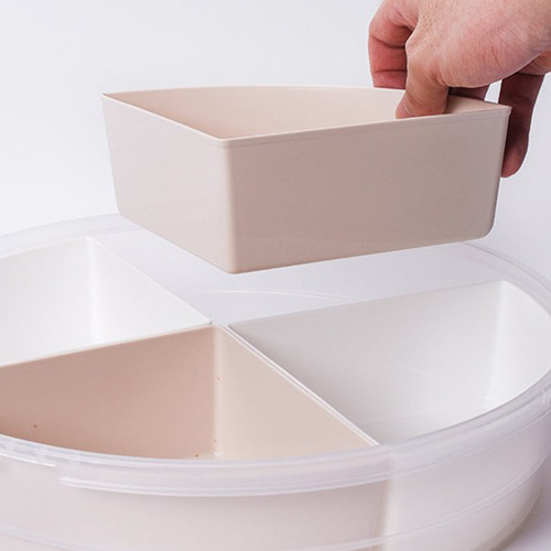 Caja Con Compartimento Con Tapa, Caja De Aperitivos, Caja De